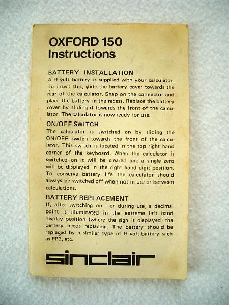 Sinclair Oxford 150 HB.JPG